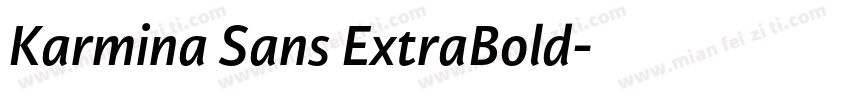 Karmina Sans ExtraBold字体转换
